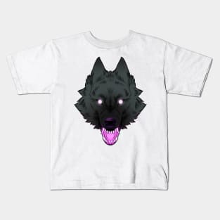 Purple Wolf Kids T-Shirt